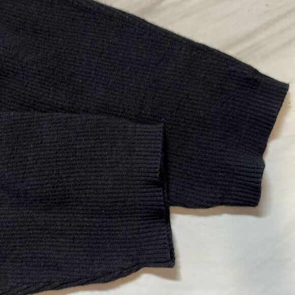NWT Favorite Daughter | Black Ribbed Tunic Crew Neck Pull Over Sweater XS - Picture 5 of 7